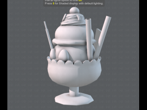 ice cream cup Modello 3D