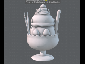 ice cream cup Modello 3D