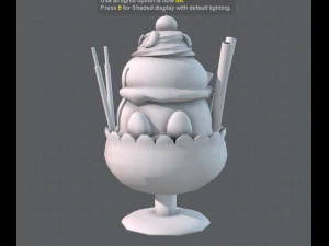 kubek do lod&oacute;w Model 3D