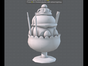 ice cream cup Modello 3D