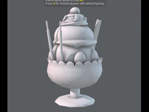 kubek do lod&oacute;w Model 3D