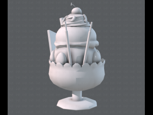 ice cream cup Modello 3D