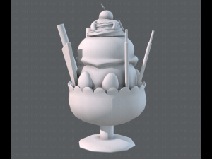 ice cream cup Modello 3D