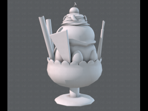 ice cream cup Modello 3D