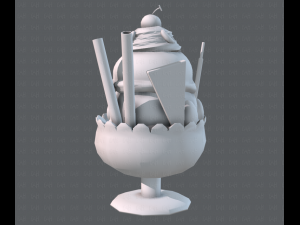 ice cream cup Modello 3D