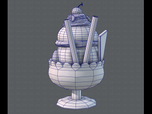 ice cream cup Modello 3D