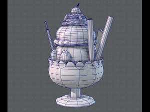 ice cream cup Modello 3D