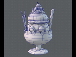ice cream cup Modello 3D