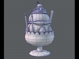 ice cream cup Modello 3D