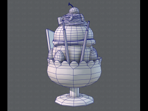 ice cream cup Modello 3D