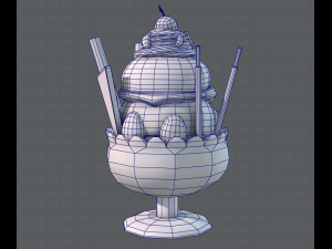 ice cream cup Modello 3D