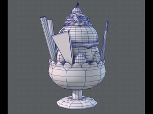 ice cream cup Modello 3D
