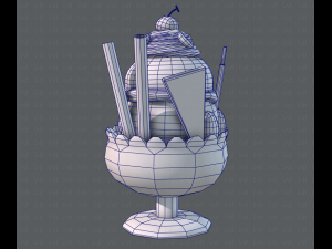 ice cream cup Modello 3D