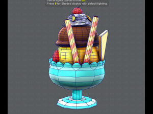 ice cream cup Modello 3D