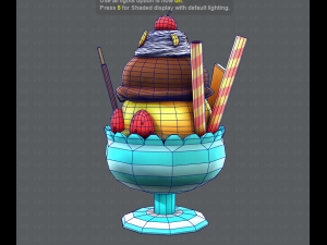 ice cream cup Modello 3D
