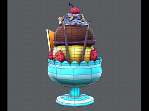 ice cream cup Modello 3D