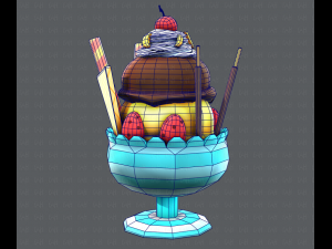 ice cream cup Modello 3D