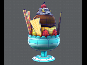 ice cream cup Modello 3D