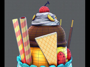 kubek do lod&oacute;w Model 3D