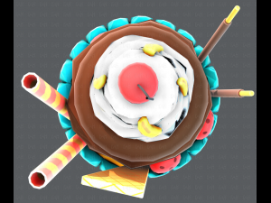 ice cream cup Modello 3D