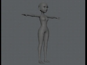 base mesh woman 03 3D Model