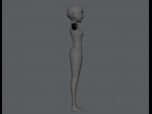 base mesh woman 03 3D Модель
