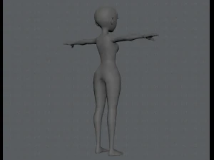 base mesh woman 03 3D Model