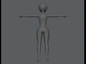 base mesh woman 03 3D Model