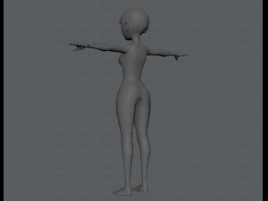 base mesh woman 03 3D Модель