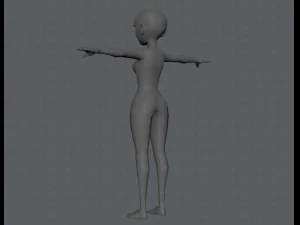 base mesh woman 03 3D Model