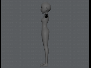 base mesh woman 03 3D Модель