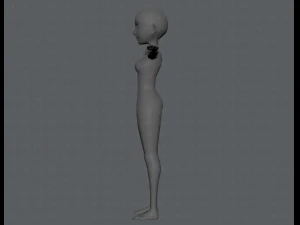 base mesh woman 03 3D Model