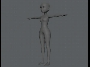 base mesh woman 03 3D Model
