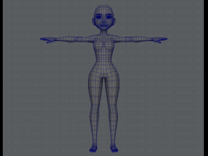 base mesh woman 03 3D Модель