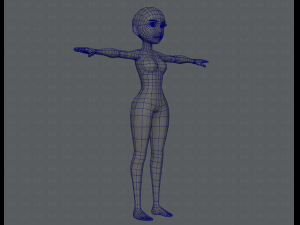 base mesh woman 03 3D Модель