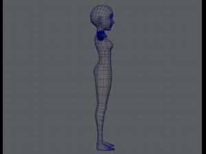base mesh woman 03 3D Модель