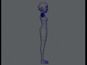 base mesh woman 03 3D Model