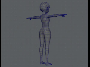 base mesh woman 03 3D Model