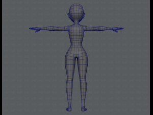 base mesh woman 03 3D Модель