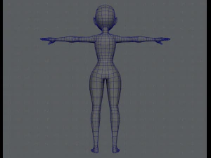 base mesh woman 03 3D Model
