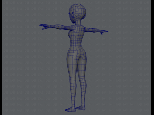 base mesh woman 03 3D Модель