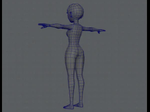 base mesh woman 03 3D Model