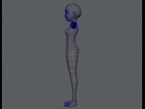 base mesh woman 03 3D Model