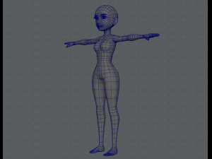 base mesh woman 03 3D Модель