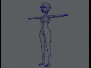 base mesh woman 03 3D Model