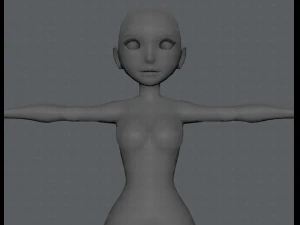 base mesh woman 03 3D Model