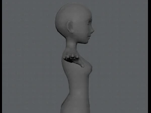 base mesh woman 03 3D Model