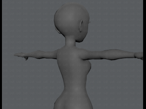 base mesh woman 03 3D Модель