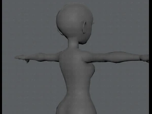 base mesh woman 03 3D Model
