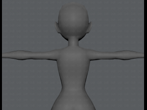 base mesh woman 03 3D Модель